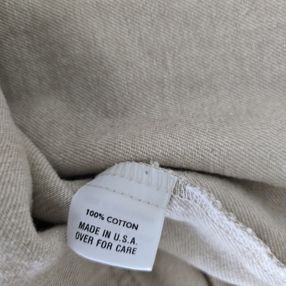 VTG Sundance Khaki Blazer Jacket Women XL Beige Long Sleeve Western Barn Chore - Picture 11 of 15